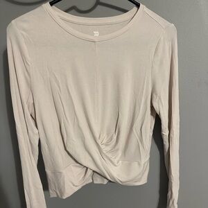Women's Cream Long Sleeve Top